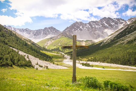 Val Plavna, Under Engadineの写真素材