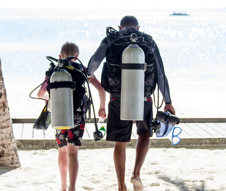 Go Diving, Maldivesの写真素材