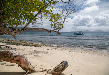Boat on the beach, Seychelles