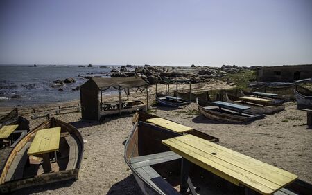 At the beach, near paternosterの写真素材