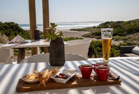 Lunch, Breakfast at the Seaの写真素材