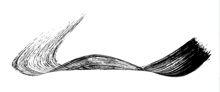 make-up cosmetic mascara brush stroke on white.のイラスト素材