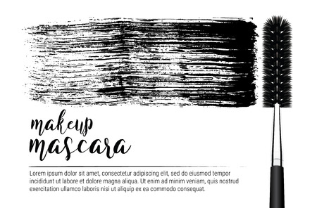 set of makeup cosmetic brushesのイラスト素材