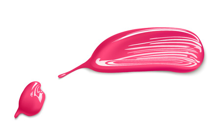 Cosmetic liquid nail polish smear strokeのイラスト素材