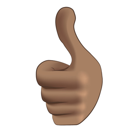 Vector thumbs up icon. Vector icon isolated on white background.のイラスト素材