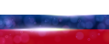 The national flag of the country of Russian Federation. Modern vector pattern, banner of Russia. Flat standard, design element for print, wallpaper, wrapping paper, websites. Vector illustrationのイラスト素材