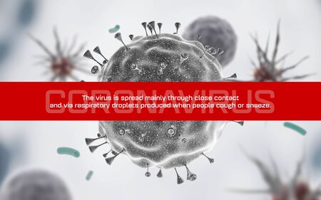 Virus cells or bacteria molecule.の写真素材