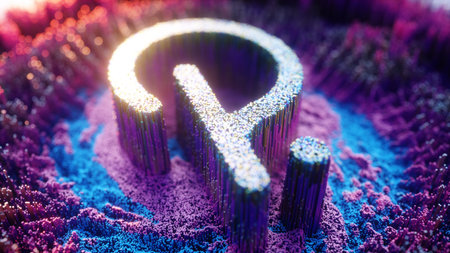 Digital Art of Polkadot Logo Symbol. Cryptocurrency Futuristic 3D Illustration. Crypto background.