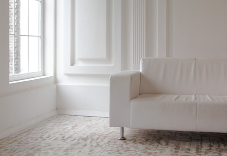 Stylish white interiorの写真素材