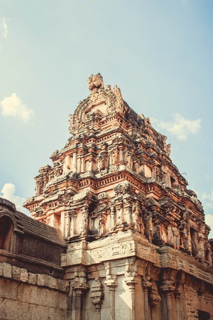 Old building at Hampi , Indiaの写真素材