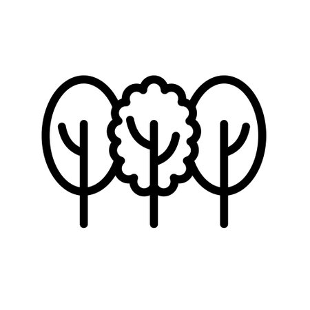 Trees vector iconのイラスト素材