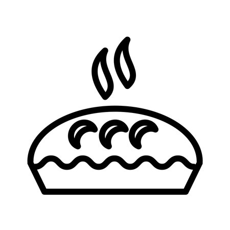 Pie vector iconのイラスト素材