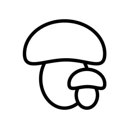 Vector mushrooms iconのイラスト素材