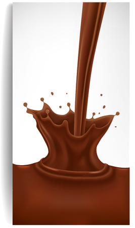 dark chocolate splashのイラスト素材