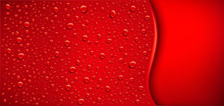 dark red bubbles droplets background with place for your textのイラスト素材