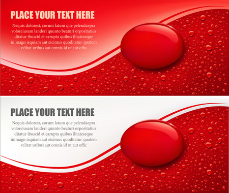 dark red bubbles droplets backgroundのイラスト素材