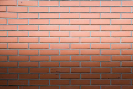 Red brown block brick wall Beautifully arranged texture background.の写真素材