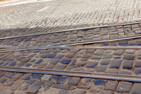 A crossroads in the center of the old Lviv.の写真素材