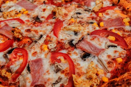 Background Pepperoni Pizza. Visit my page. You will be able.の写真素材