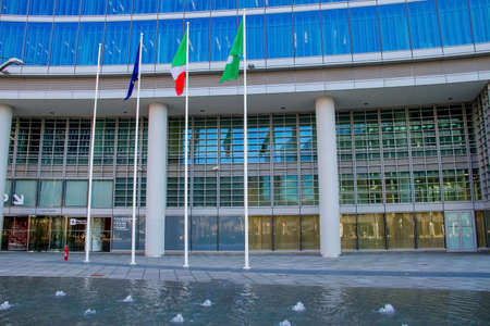 MILAN, ITALY - DECEMBER 5: Palazzo Lombardia in Milan on december 5, 2013, This building, inaugurated in March 2012, is Lombardy regional government seat and was designed by Pei Cobb Freed Partners.のeditorial素材