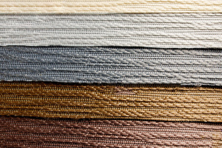 Catalog of different shades of fabric colors. Variety of color of dense fabric. color palette.