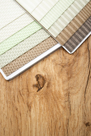 Catalog of different shades of fabric colors. Variety of color of dense fabric. color palette.