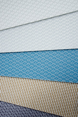 Catalog of different shades of fabric colors. Variety of color of dense fabric. color palette.