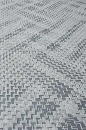 Abstract geometric textures stacked and arranged randomly with repetition and stripes