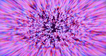 Abstract radial lines geometric background. Data flow tunnel. Explosion star. Motion effect. Macro...