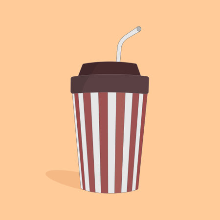 Fast Food Soft Drink isolated on white background. Vector Illustrationのイラスト素材