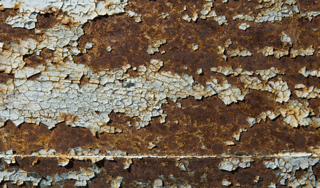 Heavy erosion metal texture faded blue color, abstract grunge background. Weathered rust metal texture background with erosion surface.の写真素材