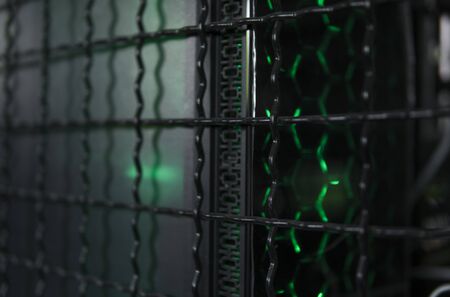 Computers in modern computer club for gamers and peoples who love playing games.の写真素材