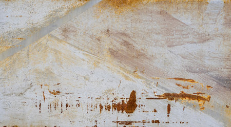 Painted metal rusted background. Metal rust texture. Erosion metal. Scratched and dirty texture on...