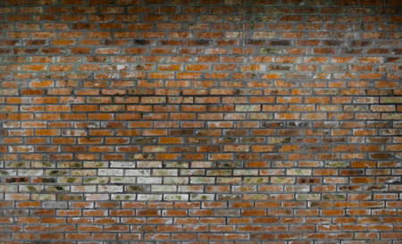 Red old brick wall texture background