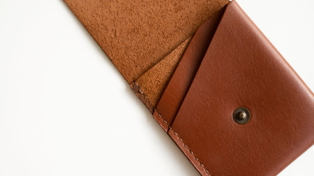 Unisex empty business leather card holder. Leather genuine accessories.