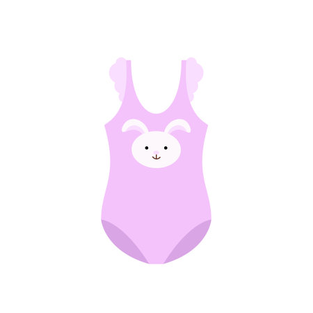 Cute baby bodysuit. Vector illustration in flat style.のイラスト素材