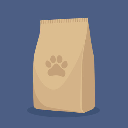 Pet food design over blue background, vector illustration.のイラスト素材