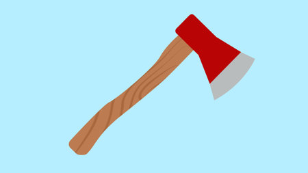 Axe icon. Flat illustration of axe vector icon for web designのイラスト素材