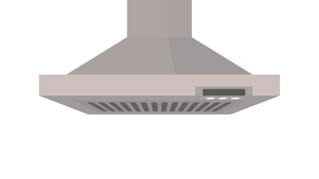 Kitchen hood. Kitchen ventilation. Vector illustration isolated on white background.のイラスト素材