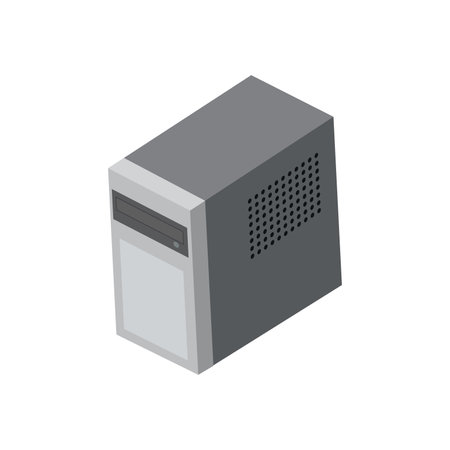 Mailbox icon in isometric 3d style on a white backgroundのイラスト素材