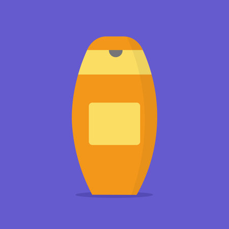 Bottle of shampoo icon. Flat illustration of bottle of shampoo icon for web designのイラスト素材