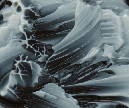 The pattern of a viscous liquid movement.の写真素材