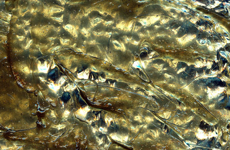 The pattern of a viscous liquid movement.の写真素材