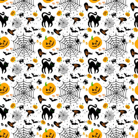 Halloween with animals on white backgroundの写真素材