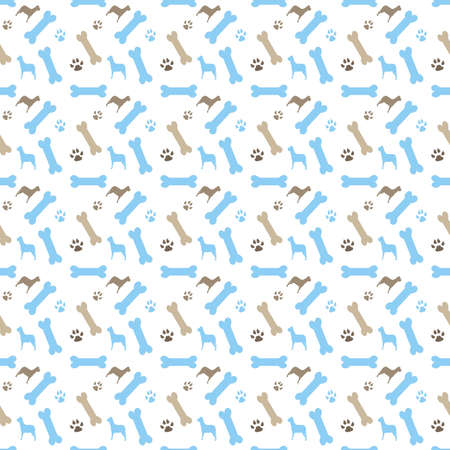 bones with dogs on a white backgroundの写真素材