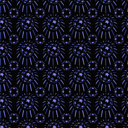 Starry sky on black backgroundの写真素材