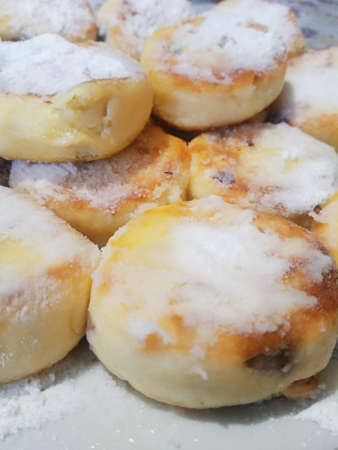 fried cheesecakes close-upの写真素材