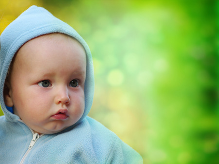 Happiness Baby boy looking at youの写真素材