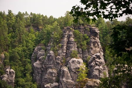 Saxon Swiss lanscapeの写真素材
