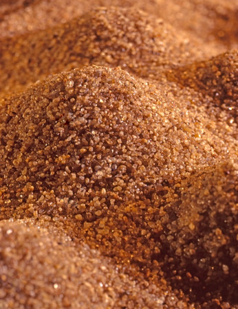 grains of sand yellow sand in desert the verticalの写真素材